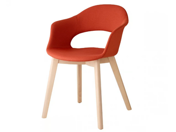 NATURAL LADY B POP - Fabric chair with armrests by SCAB DESIGN - view 2